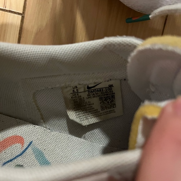 Nike x Mayumi Yamase Blazer Low '77 Sneakers Distressed Painted White Multicolor - Picture 10 of 12